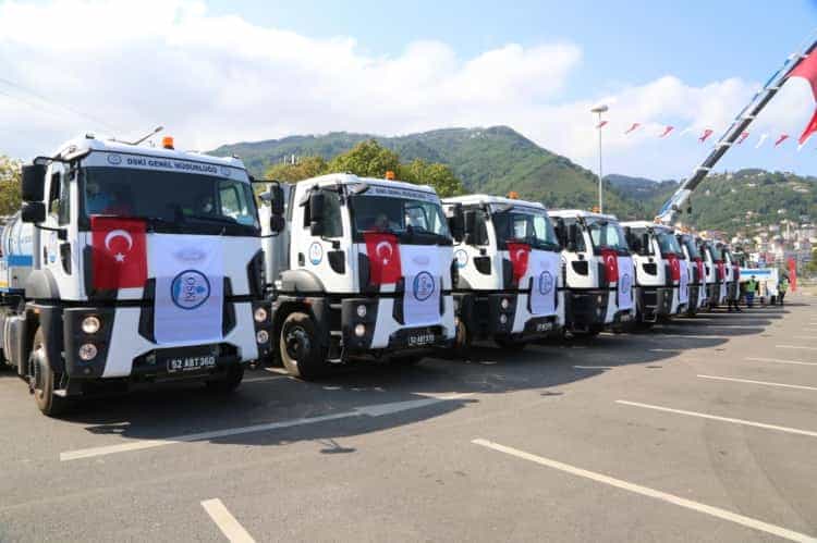 Ordu Büyükşehir’in Hizmet Filosu 300 Araca Ulaştı