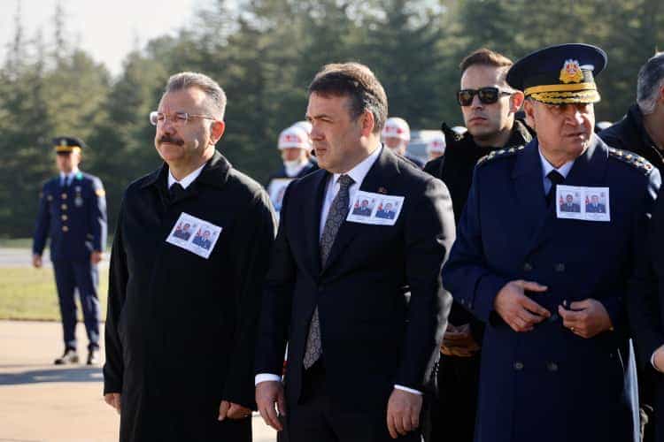Eskişehir’de Uçak Kazasında Şehit Olan İki Subaya Tören