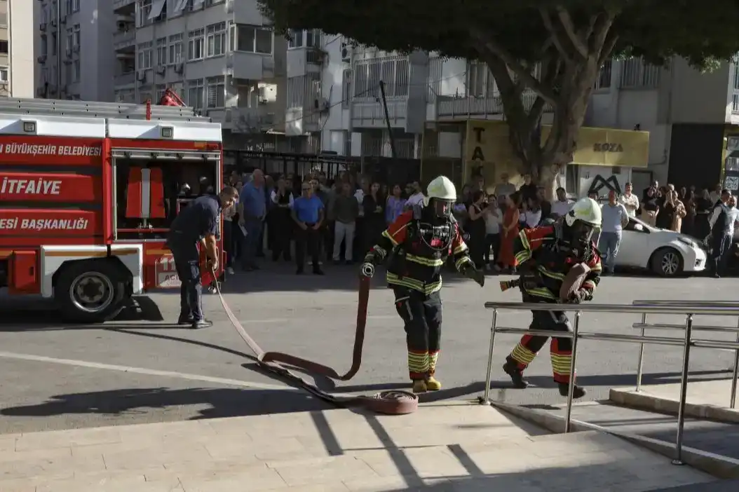 Mersin Büyükşehir Belediyesi’nde Acil Durum Tatbikatı