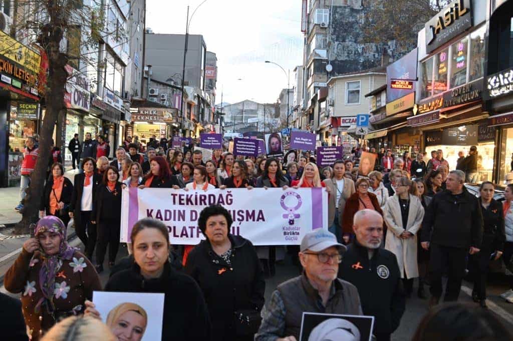 Tekirdağ’dan kadına şiddete karşı güçlü mesaj