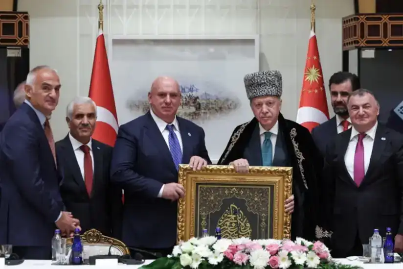 Cumhurbaşkanı Erdoğan, Ahıska Türkleri Heyetini Kabul Etti