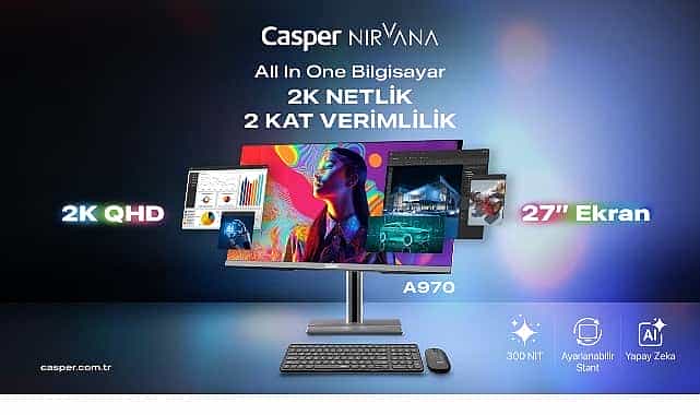 casper nirvana 27 aio a970 kurumsal verimlilik icin tasarlandi
