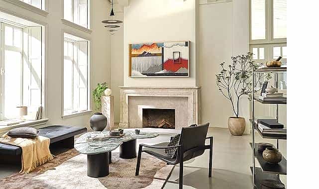 dunyaca unlu pop grubu btsnin lideri rm samsung art tvler icin kamera karsisina gecti