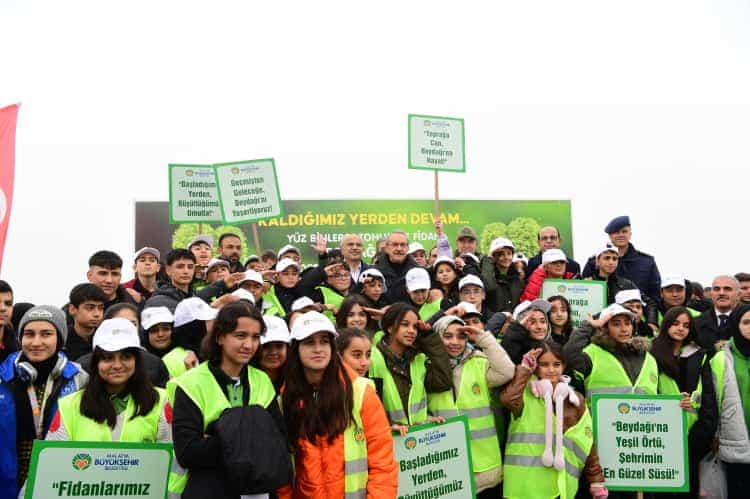 Malatya Beydağı’nda 10 Binin Üzerinde Fidan Toprakla Buluştu