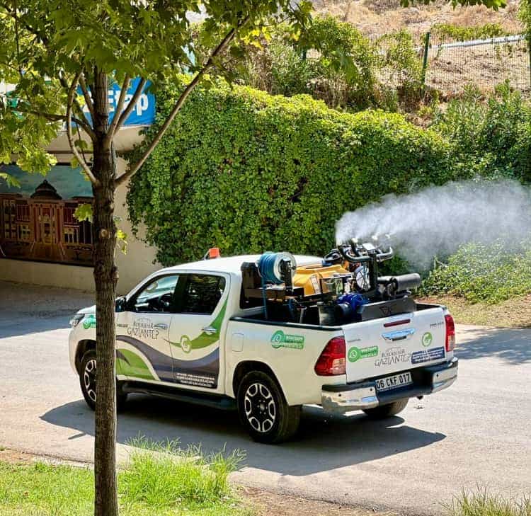 Gaziantep Büyükşehir’den Üvezle Mücadelede Yoğun İlaçlama