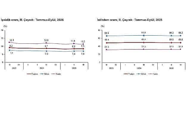 isgucu istatistikleri iii ceyrek temmuz eylul 2025