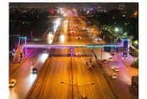 kocaeli bilisim fuarinin renkleri ust gecitlerde