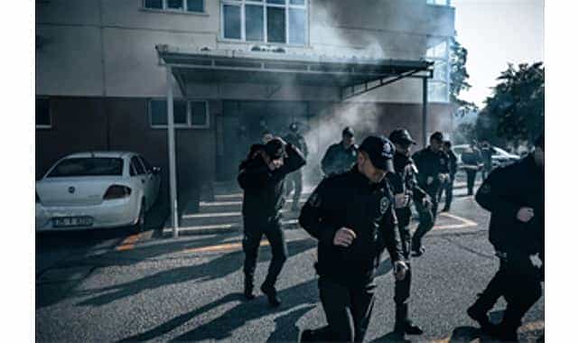 itfaiye ekiplerinden polis okulunda yangin tatbikati