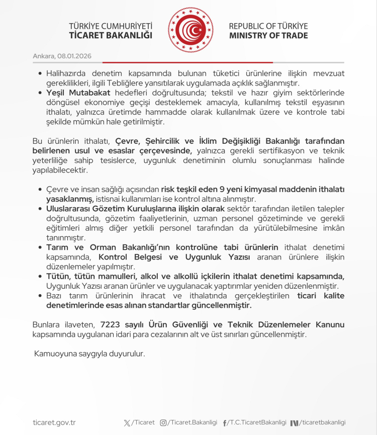 İthalatta Ürün Güvenliği Denetimleri Sıkılaştırıldı