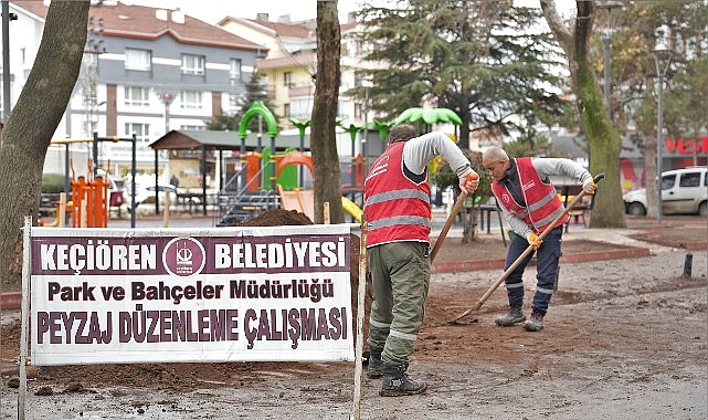 keciorenin park ve bahceleri yenileniyor